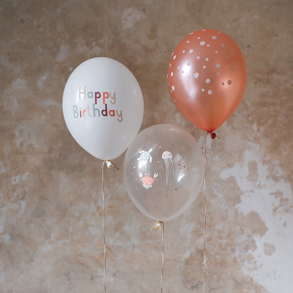 Ballons, under the sea