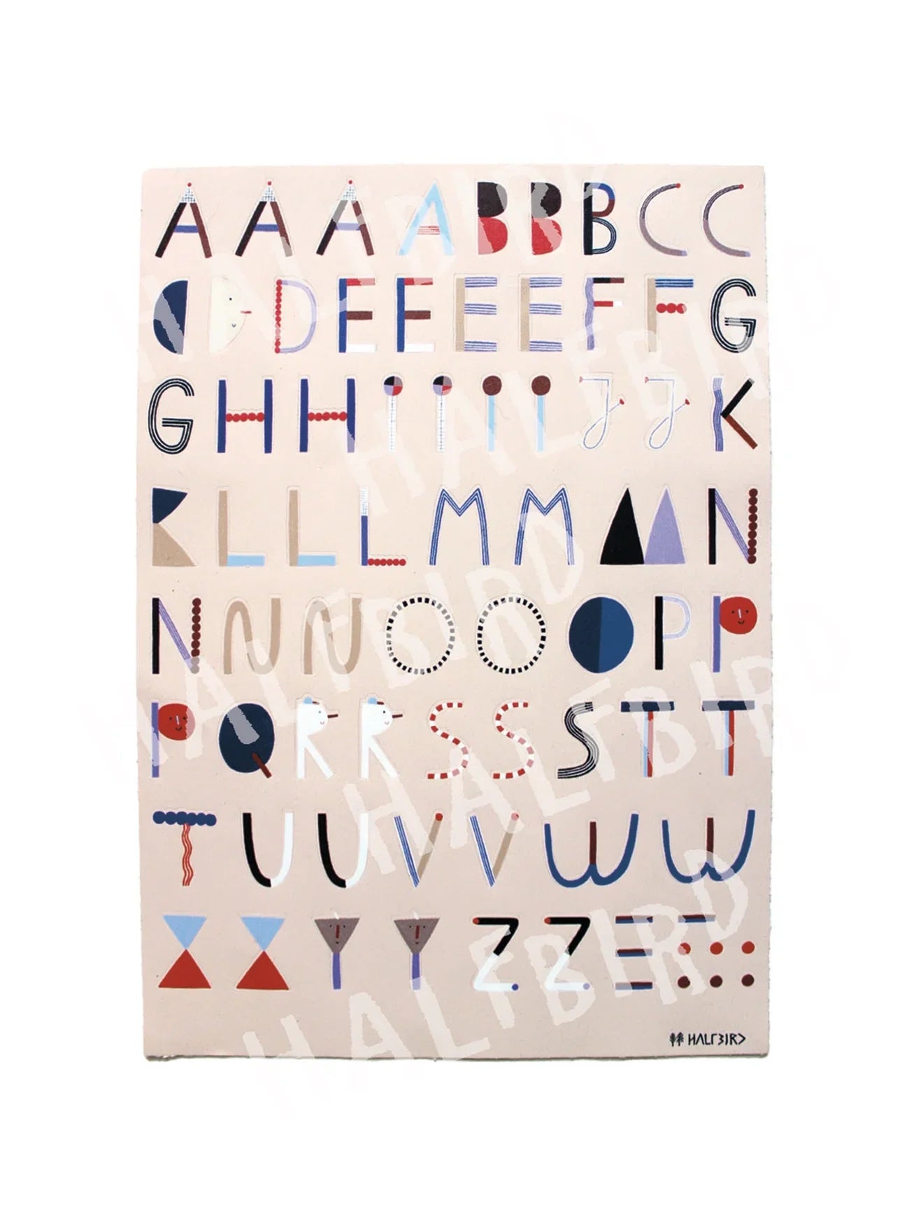 Aufkleber Alphabet