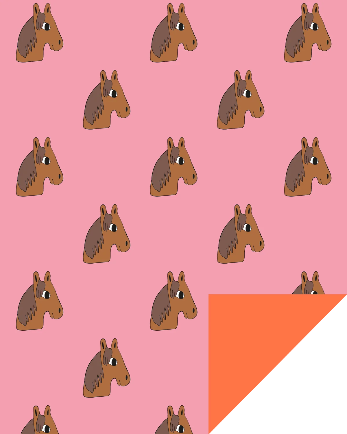 Geschenkpapier, Pferd