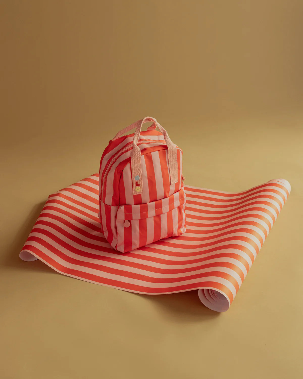 Rucksack Ole Streifen Pink