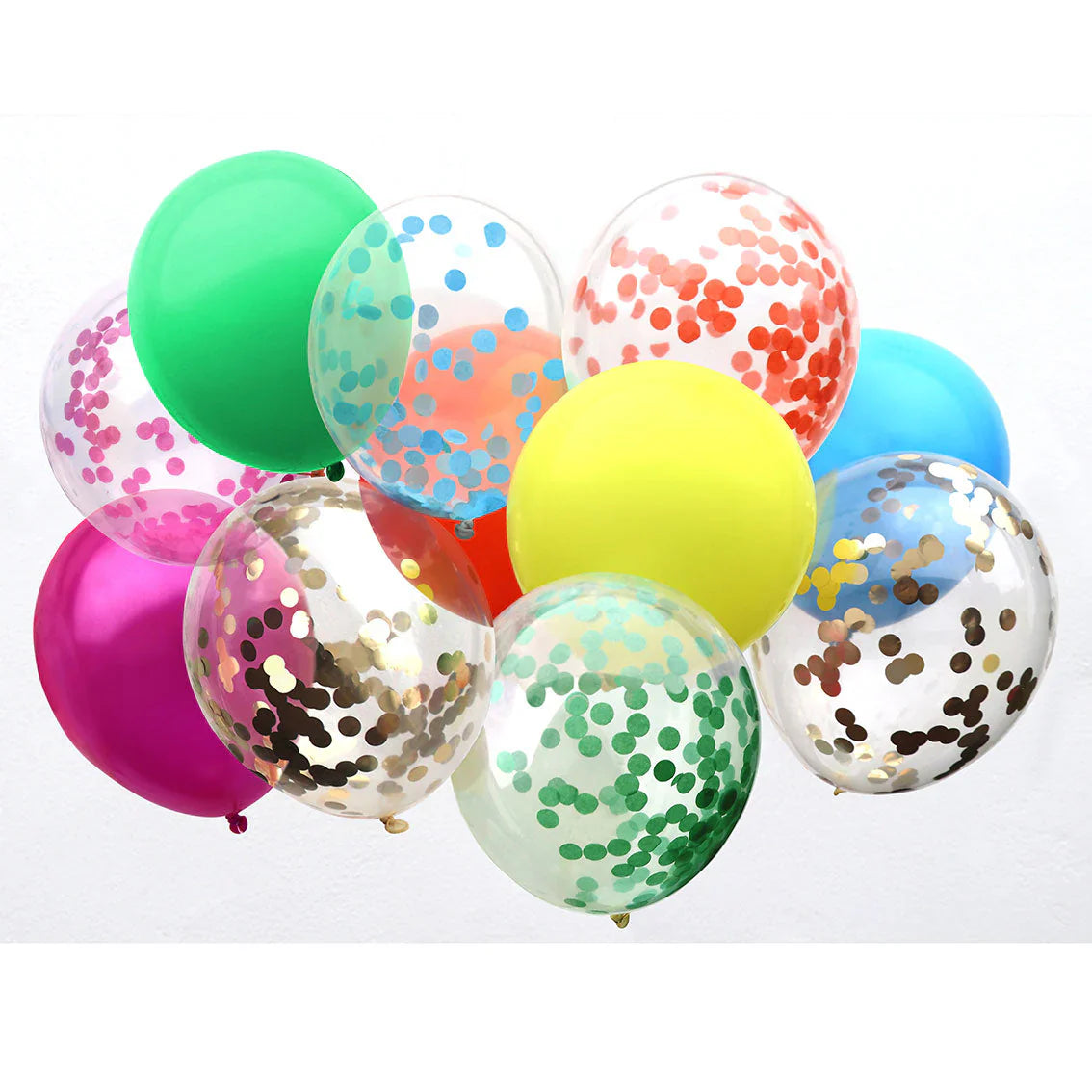 Happy Birthday Ballons mit Konfetti