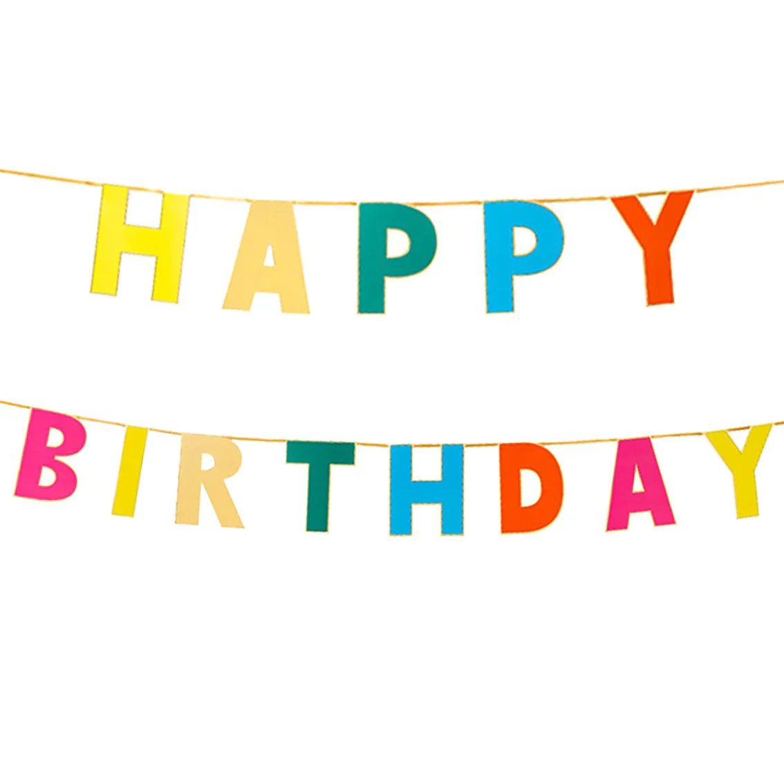 Happy Birthday Regenbogen Girlande