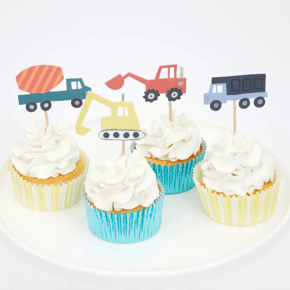 Cupcake Förmchen Baufahrzeuge