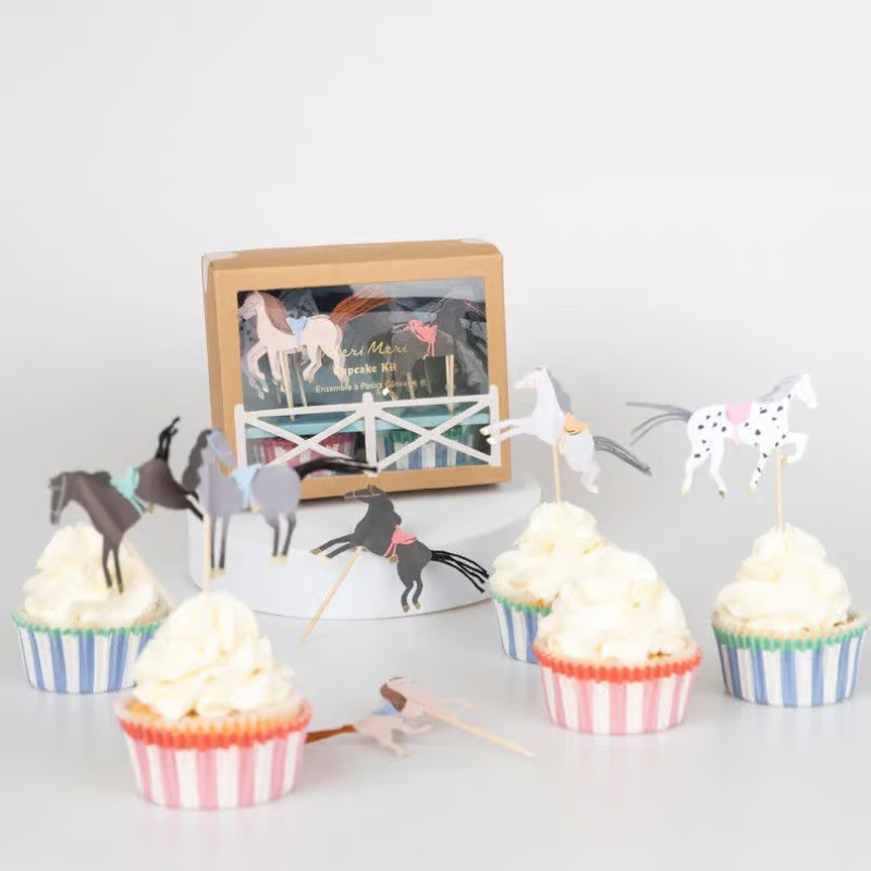 Cupcake Förmchen Pferde