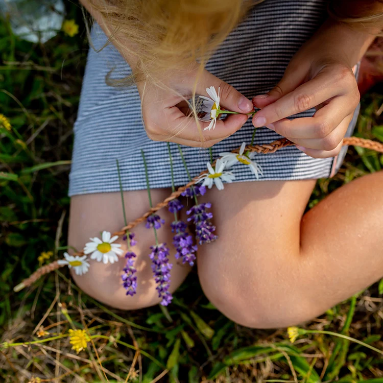 Blumen Halsband