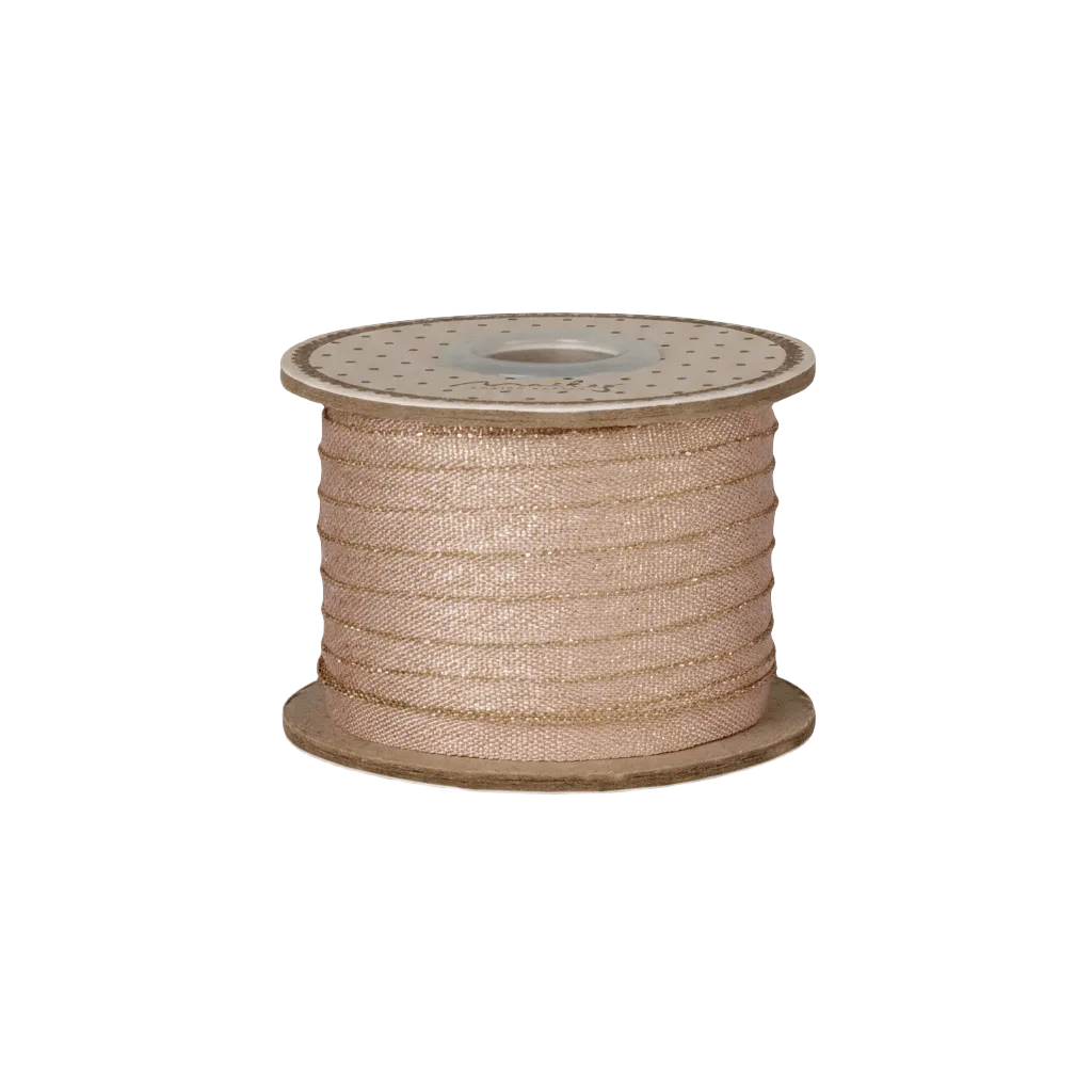 Geschenkband Hellrosé/Gold