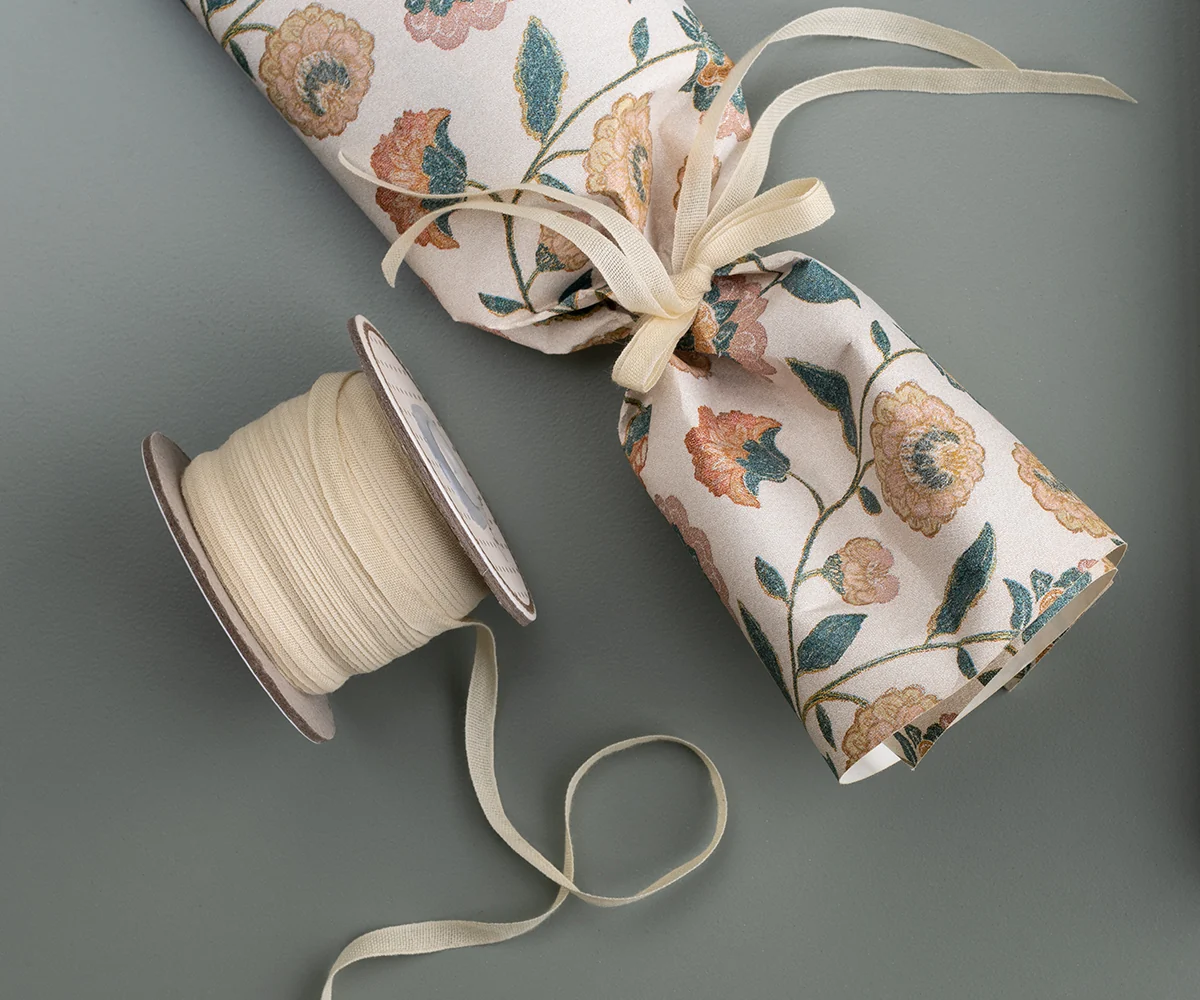 Geschenkband Creme
