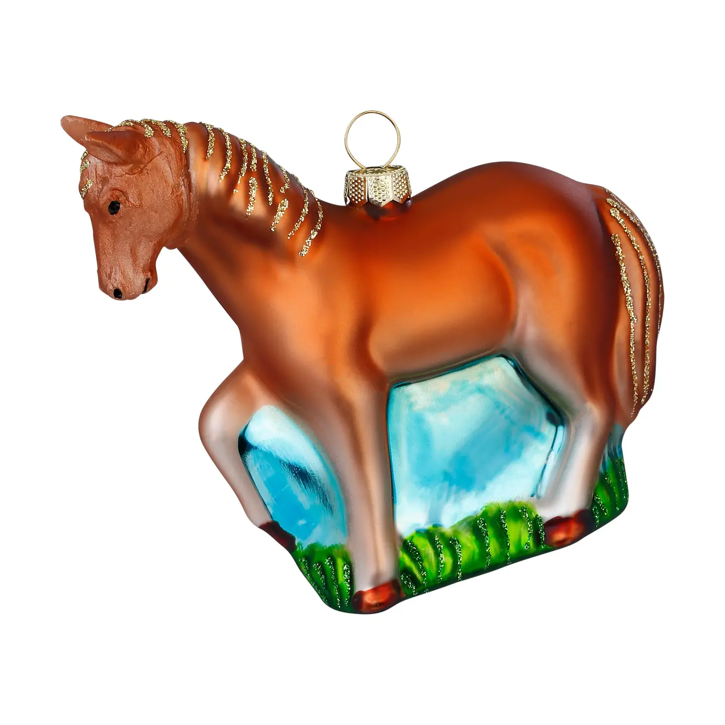 Weihanchtskugel, Pferd