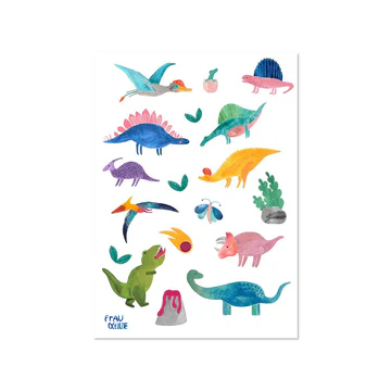 Aufkleber Dinos