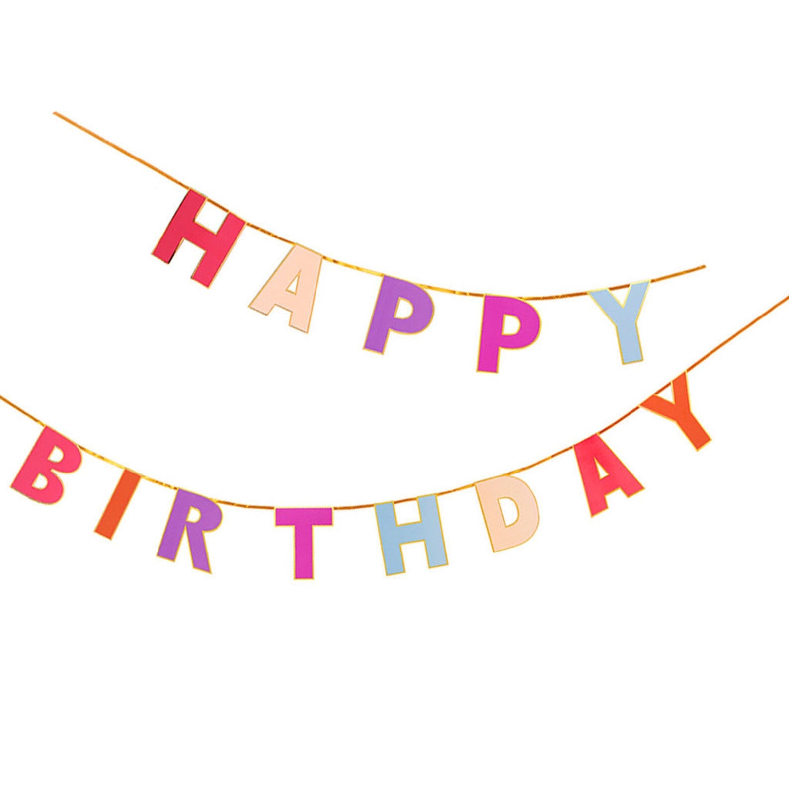 Happy Birthday Regenbogen Girlande