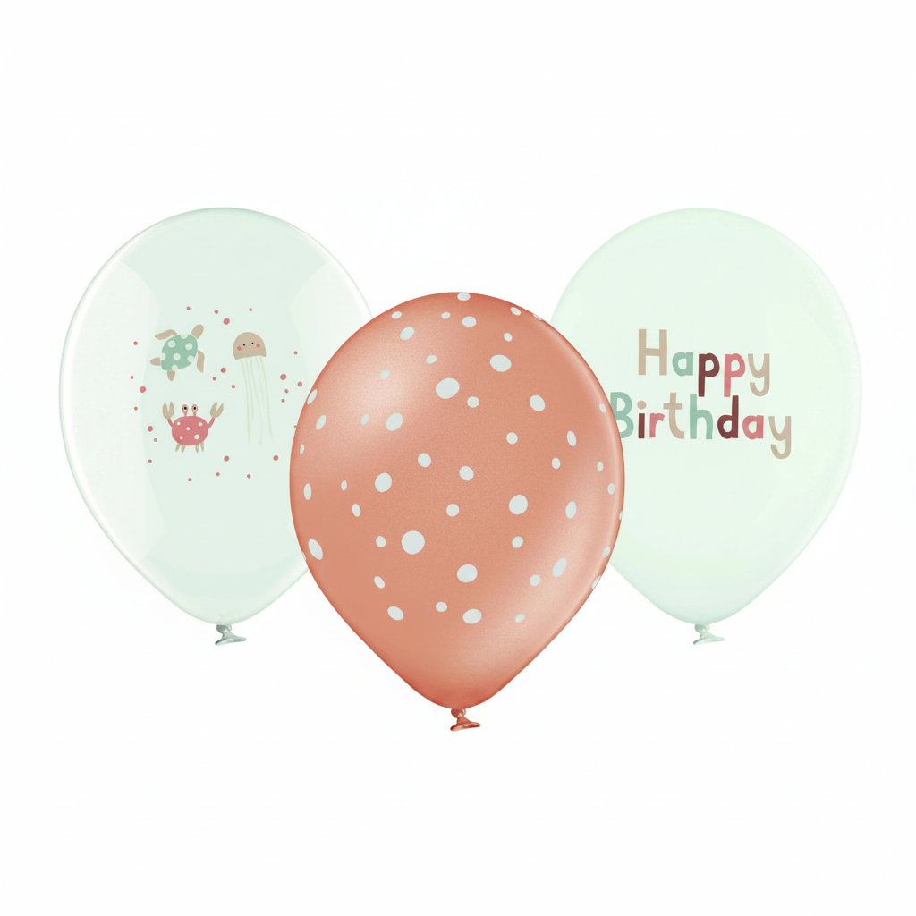 Ballons, under the sea