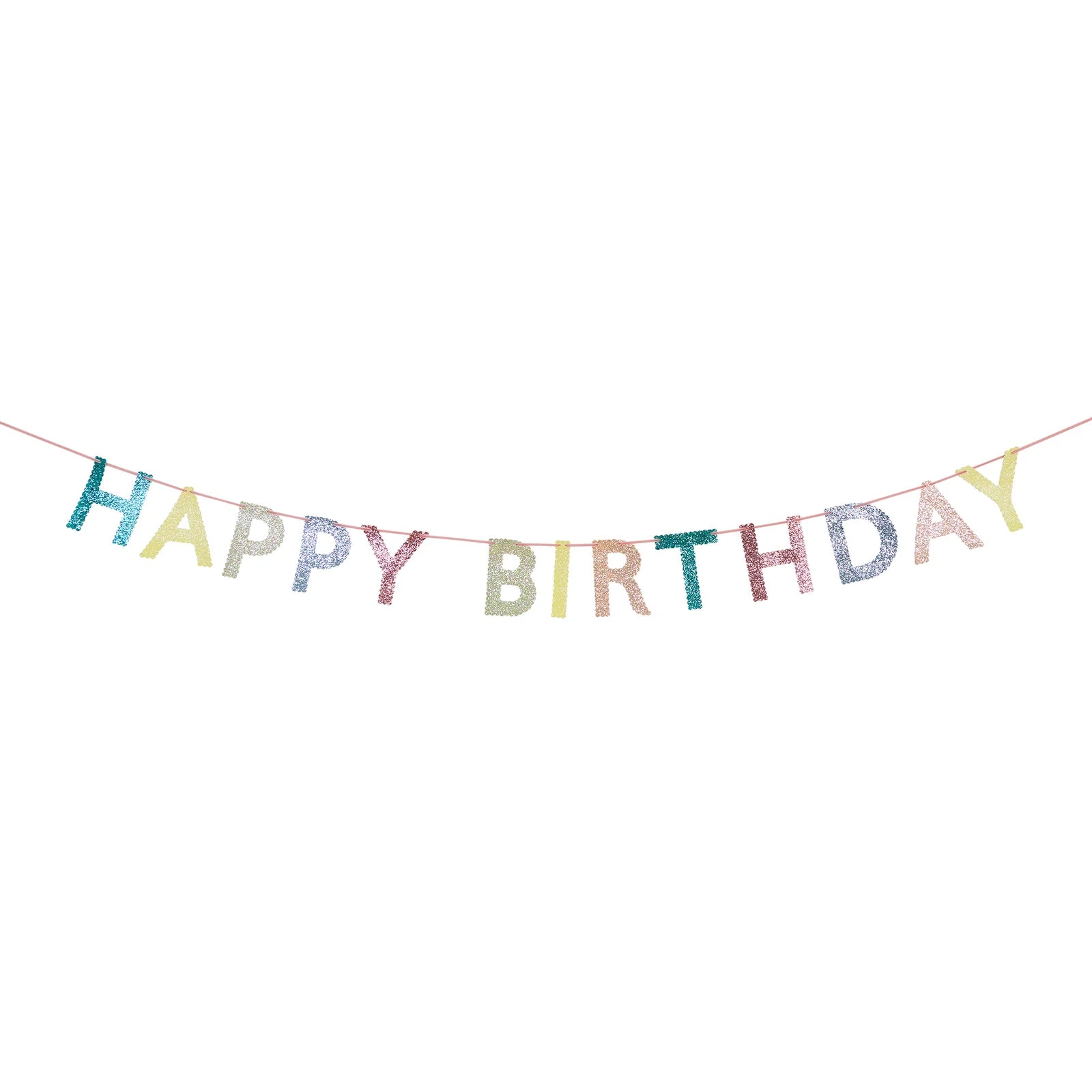 Glitzer-Girlande "Happy Birthday"