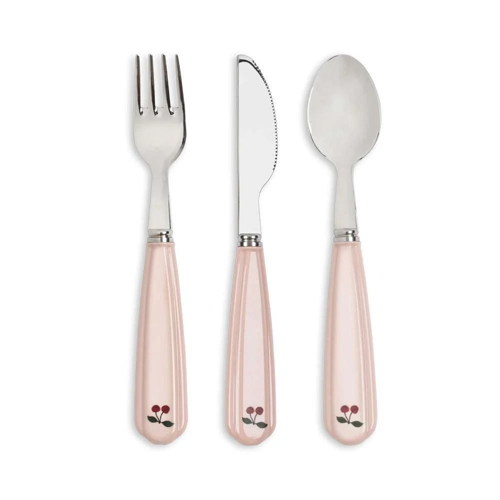 Besteckset, rosa