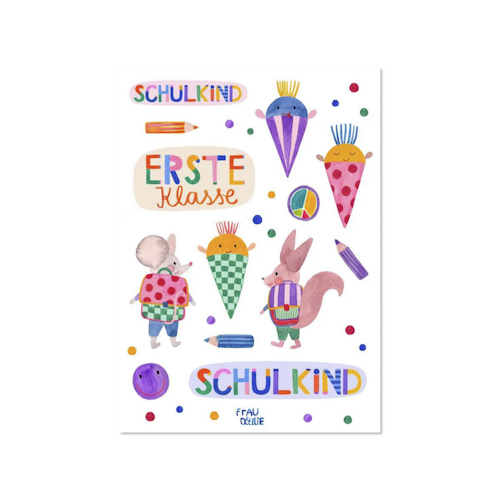 Aufkleber Schulkind