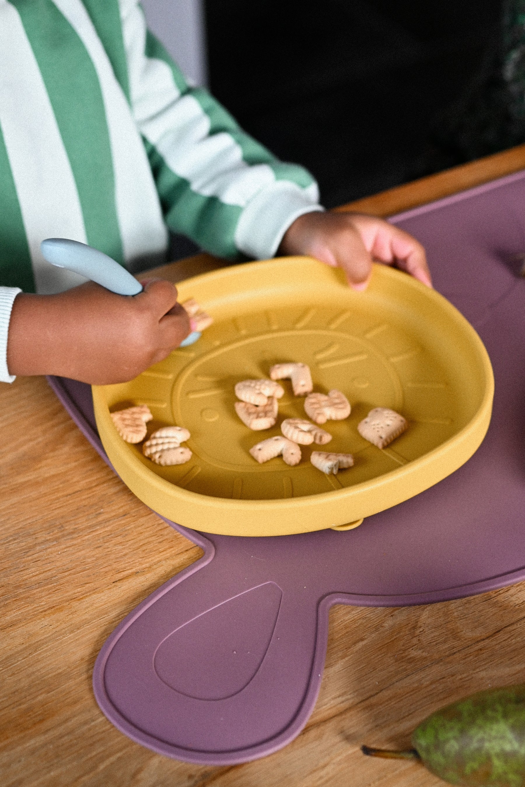 Kinderteller mit Saugfuss Löwe